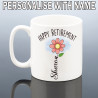 Personalised Retirement Mug for Her