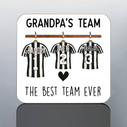 Daddy Team Mug - Personalised Football Shirts Mug - Dad Birthday Gift - Grandad Dream Team Cup