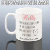 Personalised Work Friend Mug