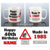 Funny 40th Birthday Mug for Him