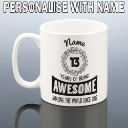 PERSONALISED 13th BIRTHDAY MUG