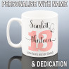Personalised 13th Birthday Mug Girls