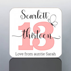 Personalised 13th Birthday Mug Girls