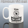 PERSONALISED 16th BIRTHDAY MUG