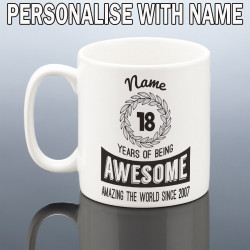 PERSONALISED 18th BIRTHDAY MUG