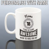 PERSONALISED 18th BIRTHDAY MUG