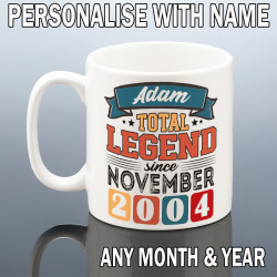 PERSONALISED 21st BIRTHDAY MUG for Him