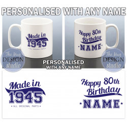 80th Birthday Mug for Him