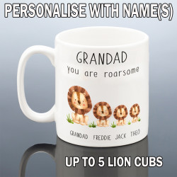 Personalised Grandad Lions Cup