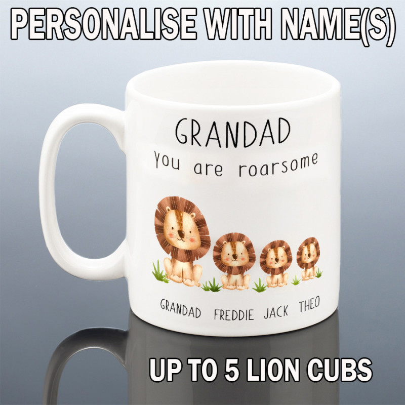 Personalised Grandad Lions Cup