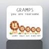 Grandad Lion Gift From Boys - Personalised Grandad Lions Cup - Grandpa Birthday Gift