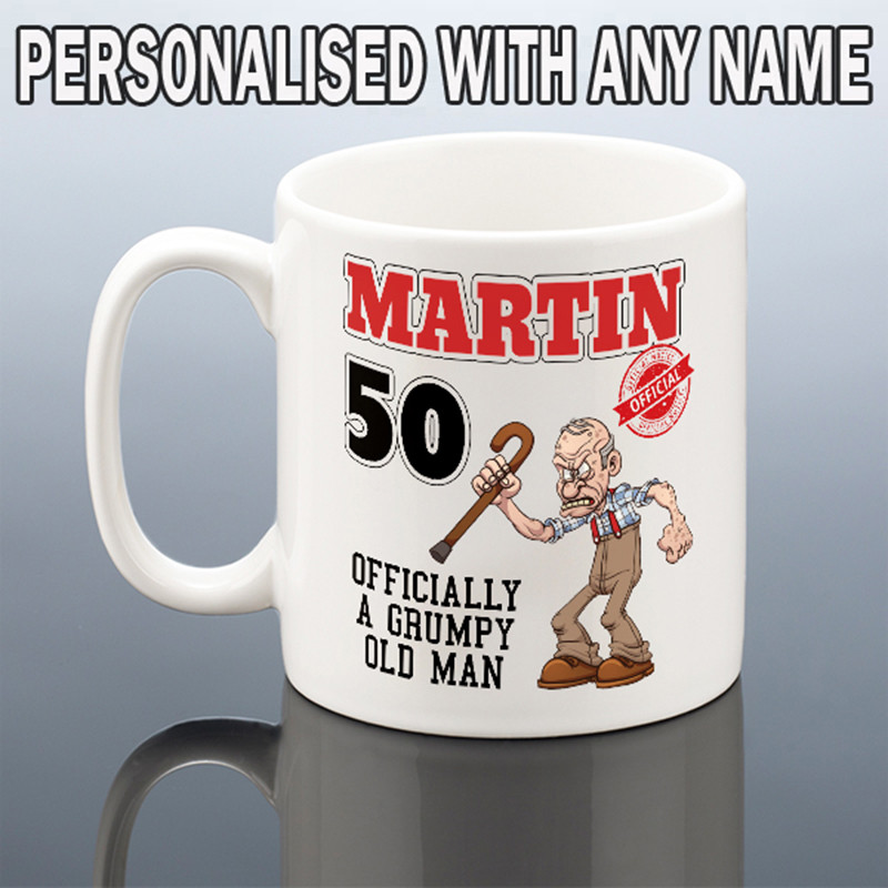 Funny 50th Birthday Mug for Him