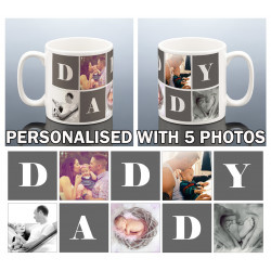 Daddy Photo Collage Mug