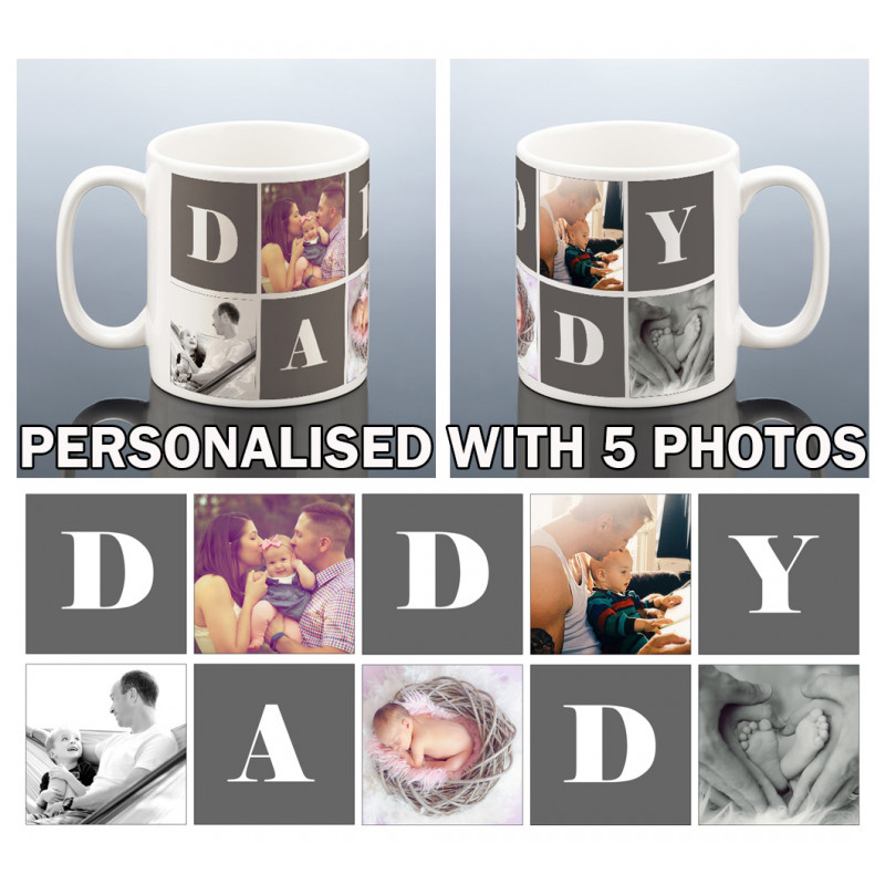 Daddy Photo Collage Mug