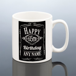 Personalised 65th Birthday Mug for Him