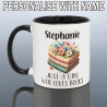 Book Lover Mug with Black handle
