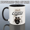 Drummer Mug with Black Handle