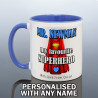 Best Teacher Mug - Teacher Superhero Cup - Personalised Thank You Gift Teaching Assistant