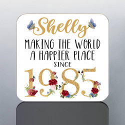 40th Birthday Mug for Her - Personalised 40th Birthday Gift Women - Birth Year 1985 40 Years Coffee Cup