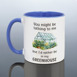 Greenhouse Gardening Mug - Funny Gardening Christmas Gift - Plant Lover Cup - Gardener Gift