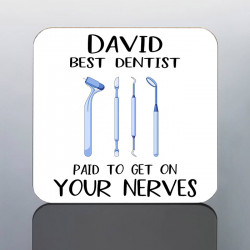 PERSONALISED DENTIST coaster