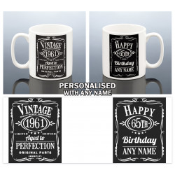 Personalised 65th Birthday Mug for Him