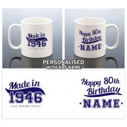 80th Birthday Mug for Him