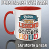 Personalised 16th Birthday Mug for Him