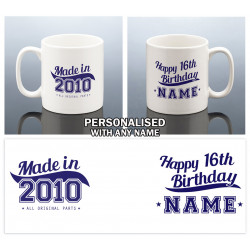 16th Birthday Mug for Him