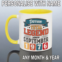 PERSONALISED 50th BIRTHDAY MUG for Men