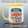 PERSONALISED 50th BIRTHDAY MUG for Men