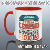 Personalised 21st Birthday Mug for Him