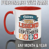 Personalised 18th Birthday Mug for Him