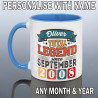 Personalised 18th Birthday Mug for Him