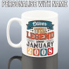 Personalised 18th Birthday Mug for Him