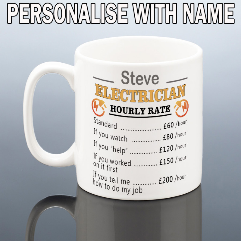 PERSONALISED ELECTRICIAN MUG