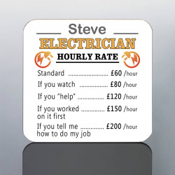 PERSONALISED ELECTRICIAN coaster