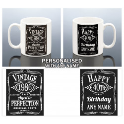 Personalised 40th Birthday Mug for Him