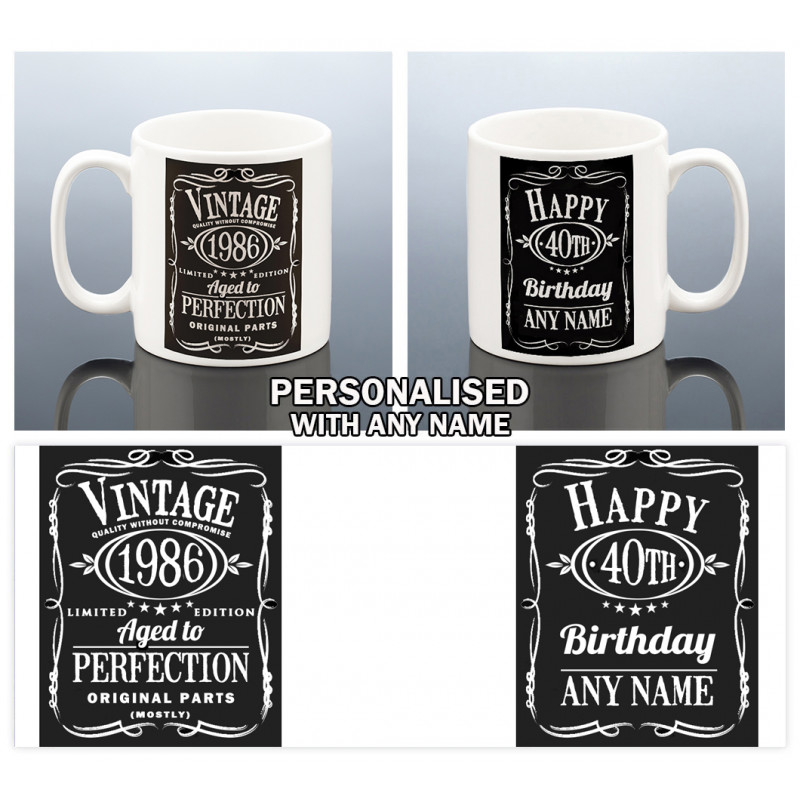 Personalised 40th Birthday Mug for Him