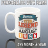Personalised 40th Birthday Mug