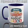 Personalised 40th Birthday Mug