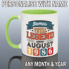 Personalised 40th Birthday Mug