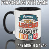 Personalised 40th Birthday Mug