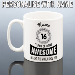 Personalised 16th Birthday Mug