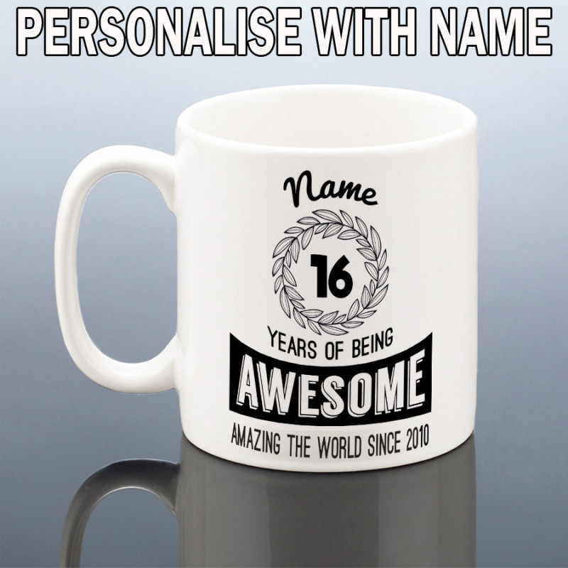 Personalised 16th Birthday Mug