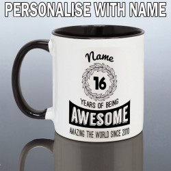 Personalised 16th Birthday Mug