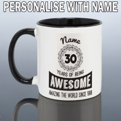 Personalised 30th Birthday Mug