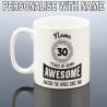 Personalised 30th Birthday Mug