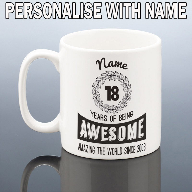 Personalised 18th Birthday Mug