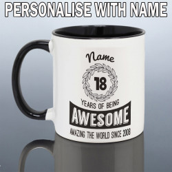 Personalised 18th Birthday Mug